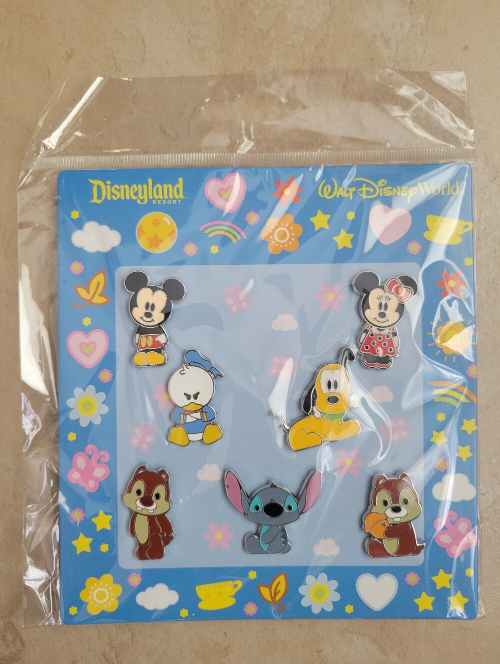 Disney Parks Character Pin Set